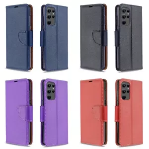 Kompatibel mit Samsung Galaxy S23 / S24 Serie Hülle Leder Flip Wallet Cover - Bild 1 von 5