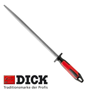 F Dick Regular Cut Round Knife Sharpening Steel Red 2K Handle - Choose Length - Picture 1 of 1