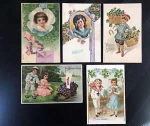 5x CPA Cartes Postales Postcards CHROMO ca. 1900/1910 Theme ENFANTS Children - Picture 1 of 7