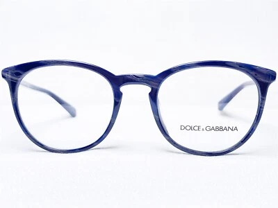 NEW Dolce & Gabbana DG3269F 3092 Men Striped Grey/Blue Eyeglasses Frames 51/21 - Image 1 of 4