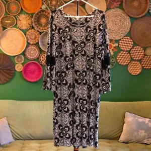 C EST. 1946 Arabesque Print Knee-Length Dress Women’s 18/20W - Picture 1 of 5
