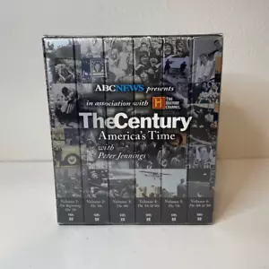Vintage THE CENTURY America's Time w/ Peter Jennings VHS COMPLETE BOX SET SEALED - Picture 1 of 4