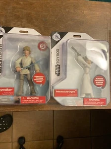 Star Wars Luke Skywalker & Prinzessin Leia Actionfiguren Spielzeugbox Disney versiegelt - Bild 1 von 5