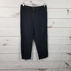 Talbots Linen Pants Womens Size 12 Black Heritage Casual Summer. - Picture 1 of 9