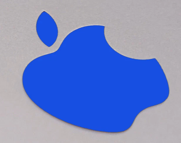Blue Color Changer Logo Overlay for Macbook  - Image 1 of 1