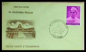 114.INDIA 1962 STAMP DR. RAJENDRA PRASAD FDC . - Picture 1 of 1