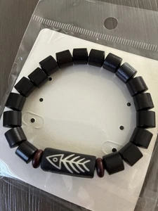 Men Adjustable Wooden Bracelet Wholesale New - Picture 1 of 6