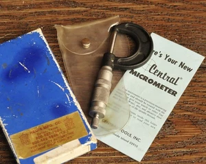 Central Tools USA Micrometer 0–1" Model 6009 w/ Box - Picture 1 of 9