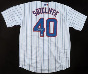 Rick Sutcliffe Signed Chicago Cubs Nike Authentic Jersey (JSA COA) 1984 Cy Young - Picture 1 of 6