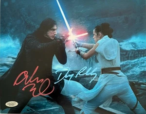 Adam Driver & Daisy Ridley ‘Star Wars’ Signed Autographed 10x8 Photo W/COA - Picture 1 of 6