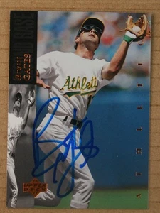 AUTOGRAPHED - Brent Gates Upper Deck #110 Oakland Athletics 1994 - Picture 1 of 2