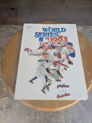 1983 World Series Program Philadelphia Phillies vs Baltimore Orioles Unscored - Image 1 of 4