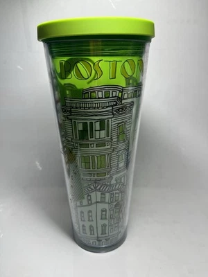 Starbucks Boston 2014 Iced Venti Tumbler Cup Green Double Walled 24oz - No Straw - Image 1 of 4
