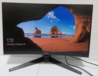 ASUS TUF Gaming VG27WQ1B 27 Curved Monitor 1440P WQHD - Image 1 of 4