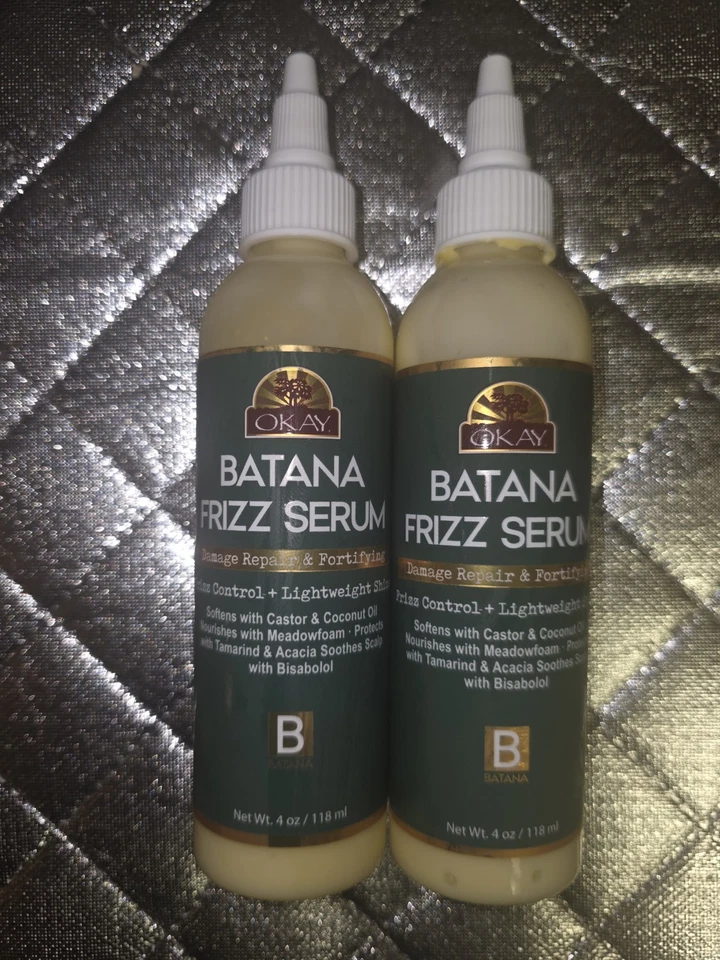 Suero Okay Batana Frizz 4 fl oz lote de 2 Foto 1 de 1