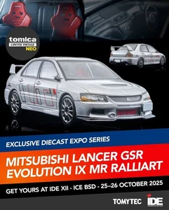 Tomica Limited Vintage NEO Mitsubishi Lancer Evolution IX MR RALLIART IDE 2025 - Picture 1 of 2
