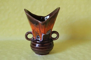 französische Vase Blumenvase Tischvase Lava - Picture 1 of 1