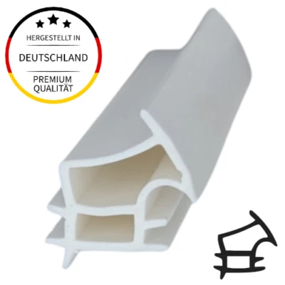 EINFACH-DICHTUNGEN.DE Stahlzargendichtung Dichtung Tür passend für Novoferm Farbe: Weiß Menge: 5m