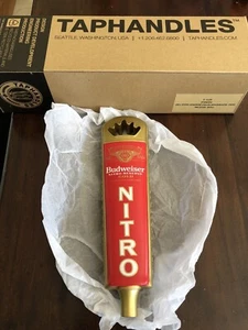 Budweiser Nitro Reserve Gold Bier 10,5" Bar Zapfgriff Brandneu im Karton SELTEN - Bild 1 von 12