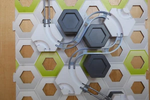 Gravitrax kompatible ZickZack-Schienen, Set aus 4 Schienen; Erweiterung;3D-Druck - Bild 1 von 6