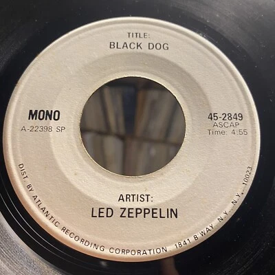 Led Zeppelin - RARE TEST PRESSING - Black Dog - 7" / Hear / RARE Stereo / Mono - Image 1 of 2