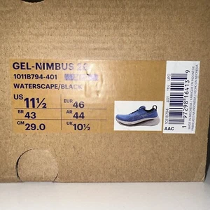 New ASICS Men's Gel-Nimbus 26 Running Shoe, Waterscape/Black Men’s 11.5 - Picture 1 of 10