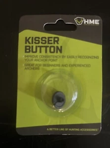 HME - Kisser Button - Black NWT Archery Bow And Arrow - Picture 1 of 2