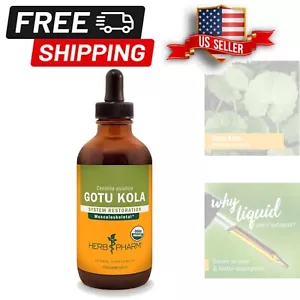 Certified Organic Gotu Kola Liquid Extract for Musculoskeletal Support - 4 Fl Oz - Picture 1 of 10