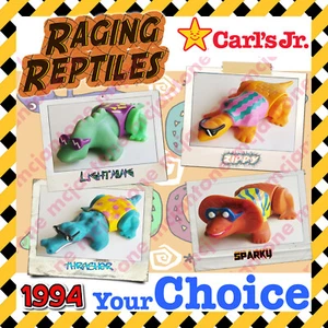 Carl's Jr. 1994 REPTILES FURIOSOS Reptil Piernas de Lagarto Rollo Iguana TU Juguete ELECCIÓN - Imagen 1 de 13
