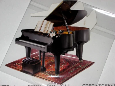 ARTESANÍA CARDÍACA - DISEÑOS 3D FÁCILES - "INSTRUMENTOS MUSICALES" HC7813 PARA TARJETAS Y PROYECTOS Foto 1 de 4