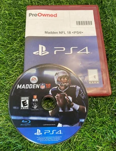 PS4 Madden NFL 18 Playstation 4 - Tom Brady - Very Good With Case - Free Ship! - Picture 1 of 4