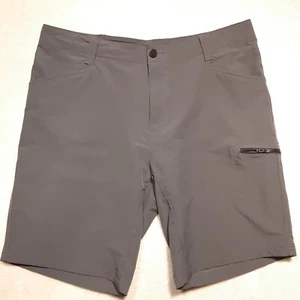 Zeroexposur Mens Performance Chino Shorts Sz.34/Gray-Slate/9" Inseam/Flat Front - Picture 1 of 10