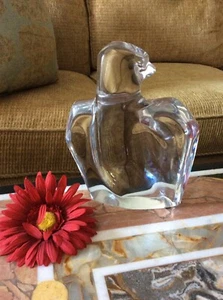 Orrefors Crystal Vintage Eagle Sweden Clear Glass by Olle Alberius Figurine Sign - Picture 1 of 10