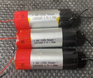 3 x Rechargeable Li-Ion battery 3.7v 13350 500mAh - Picture 1 of 6