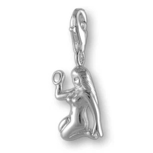 MELINA Charm colgante signo zodiacal virgen plata 925 - Imagen 1 de 1