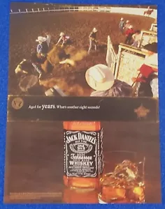 2004 JACK DANIELS TENNESSEE WHISKEY PROFESSIONAL BULL RIDERS ORIGINAL PRINT AD - Picture 1 of 1