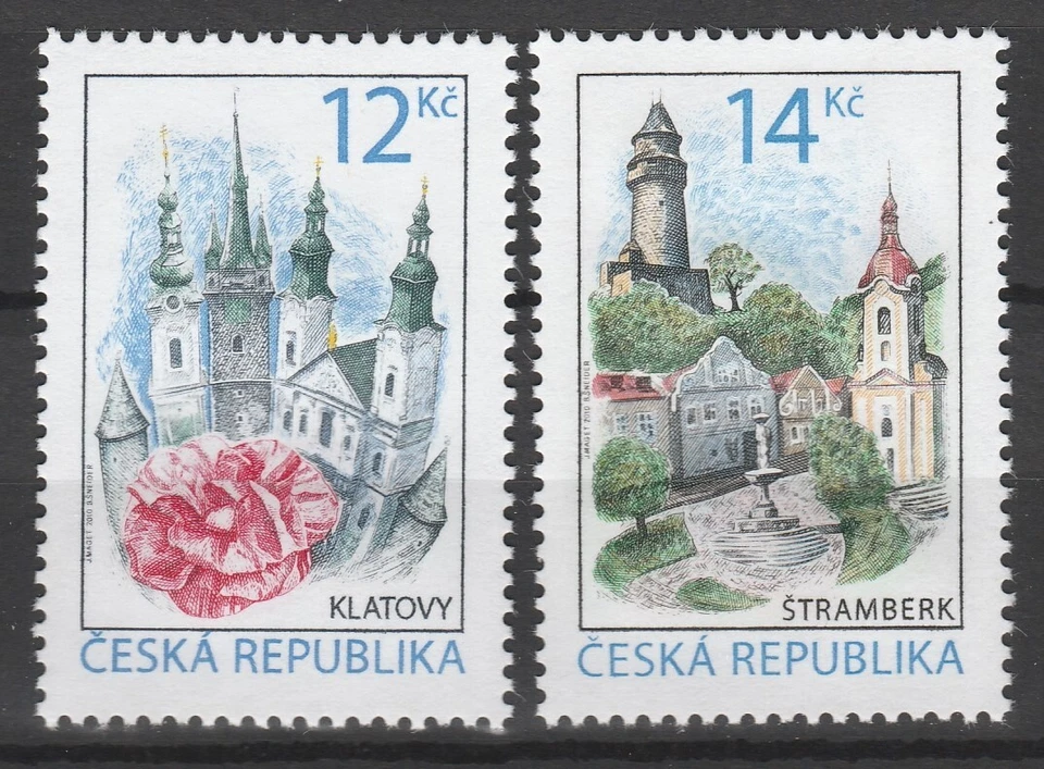 Czech Republic 2010 Architecture 2 MNH stamps - Image 1 of 1