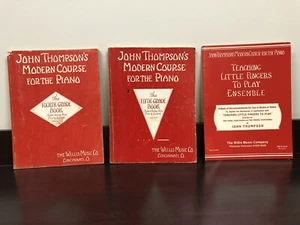 JOHN THOMPSON'S MODERN COURSE FOR PIANO 4th /5th GRADE BOOK TEXTBOOK Lot Of 3 - Picture 1 of 21