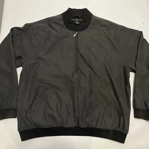Tiger Woods Nike Golf Mens 1/2 Zip Lined Jacket Size Large Gray with Pockets - Picture 1 of 16