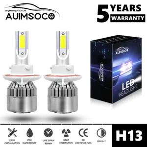 h13 LED Headlight Bulbs For Ford F150 2004-2014 F-250 F-350 Super Duty 2005-2020 - Picture 1 of 12
