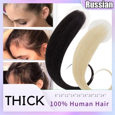 Full Lace Cover-up 100% Remy Human Hair Patches Pieces for Alopecia Areata Blond - Image 1 of 4