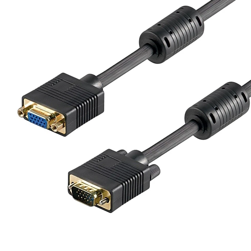 3m S-VGA Verlängerungskabel Monitor Verlängerung SUB-D Kabel TV Beamer - Bild 1 von 1