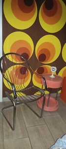 Sedia Cantilever Stile Gastone Rinaldi Anni 70 Space Age Vintage Modernariato - Foto 1 di 5