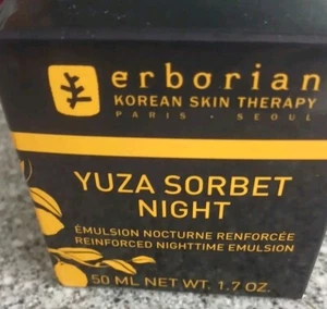 1 Crema de Noche Sorbete Erborian Yuza 50 ml Nueva En Caja - Imagen 1 de 8
