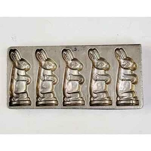 Vintage Nickle Easter Bunny Mold - Picture 1 of 6