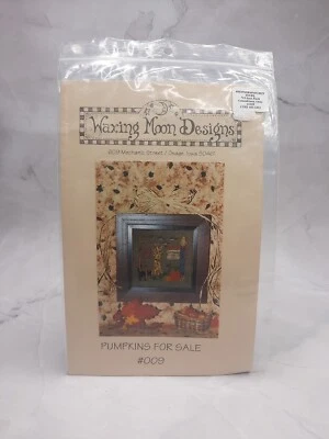 Waxing Moon Designs Counted Cross Stitch Pattern Pumpkins For Sale Autumn - Image 1 of 3