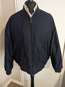 Mens The Bomber jacket by St Michael from M&S. Size large 41-43". Navy blue.