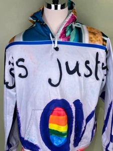 Zootop Bear Herren Hoodie Sweatshirt Mehrfarbig Color Block Just Love Tasche XXL - Bild 1 von 12