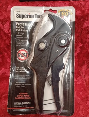 Superior Tool 37110 1 Inch Ratcheting PVC Cutter 37100 - Image 1 of 4