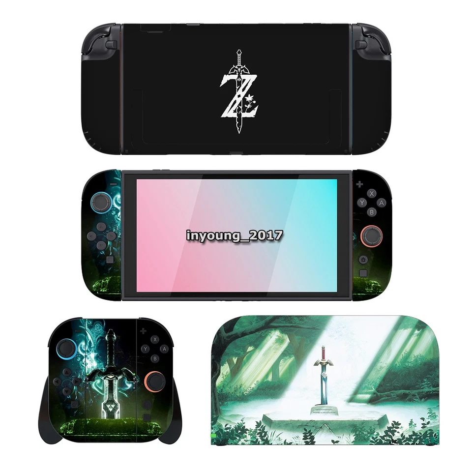 Skin Sticker for Nintendo Switch 2 Console Joycons Zelda Breath of the Wild - Image 1 of 1